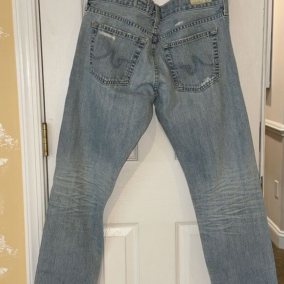 AG WOMEN’S 100%COTTON SLOUCHY SLIM CROP JEANS ZIPPERED GREAT CONDITION - Picture 8 of 8